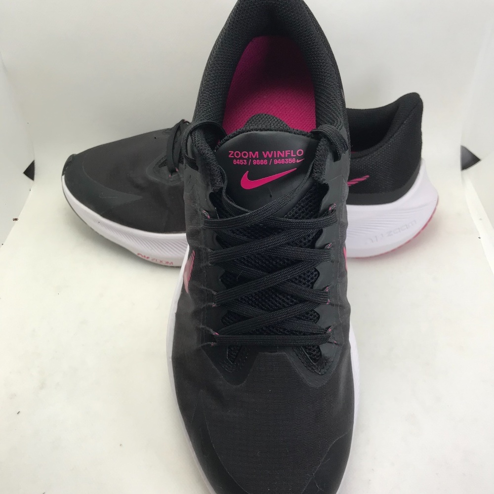 Women's Nike Air Zoom Winflo 8 Running Athletic Shoes Sneakers Black sz 11